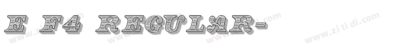 E F4 Regular字体转换
